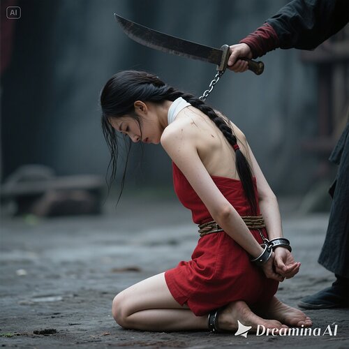 dreamina-2025-07-31-3485-生成一幅写实摄影图片(古装电视剧效果）：侧面像：窦娥，女主角，30岁， 但是身材...