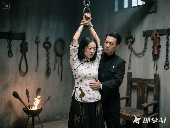 吊绑-摸腰-斥责