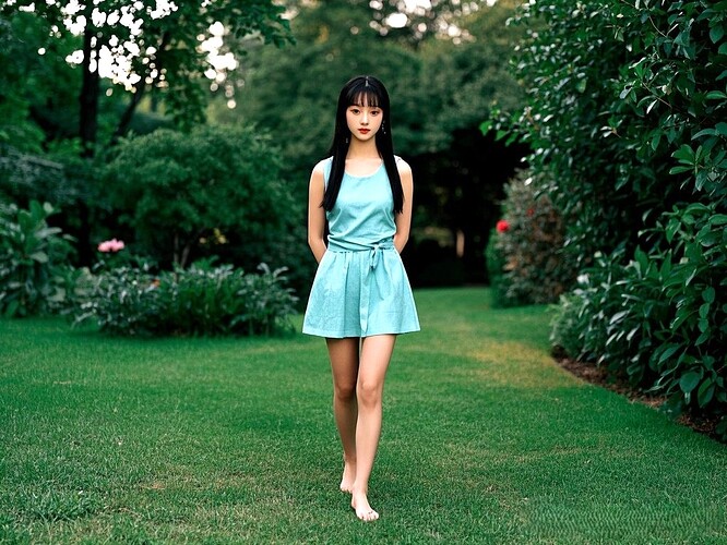 dreamina-2025-11-05-1475-生成一副清晰写实的电影剧照照片：正面从头到脚全身像：美女林黛玉，长长的黑发束成一...