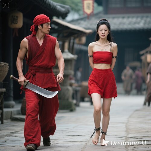 dreamina-2025-07-31-5110-生成一幅写实摄影图片(古装电视剧效果）：窦娥，女主角，30岁， 但是身材依然苗条...