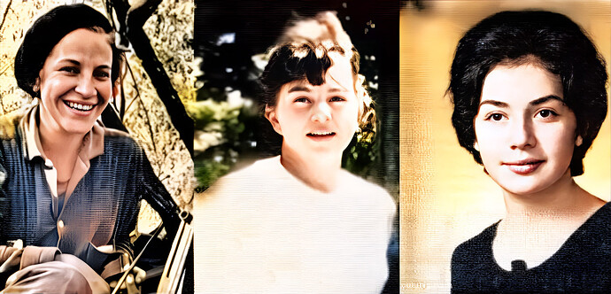 Mirna  Nora and Clemencia  photographs released by the media in the 60s and 70s