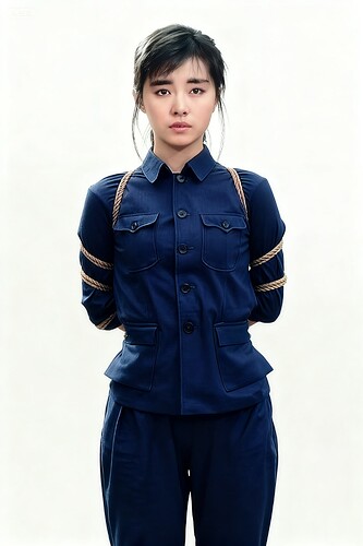jimeng-2025-09-10-3360-参考这个图片, 生成镜头正面角度的画面, 画面里只有女人,  女人非常年轻美丽,...