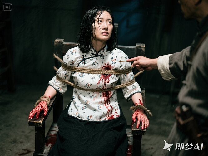 胸部左-拔出-怒视