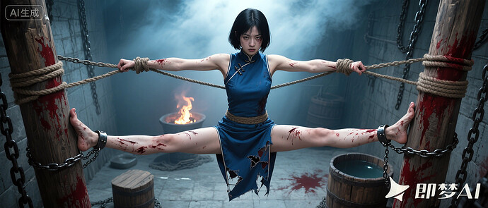 蓝袍绑柱【即梦、豆包】02 (130)