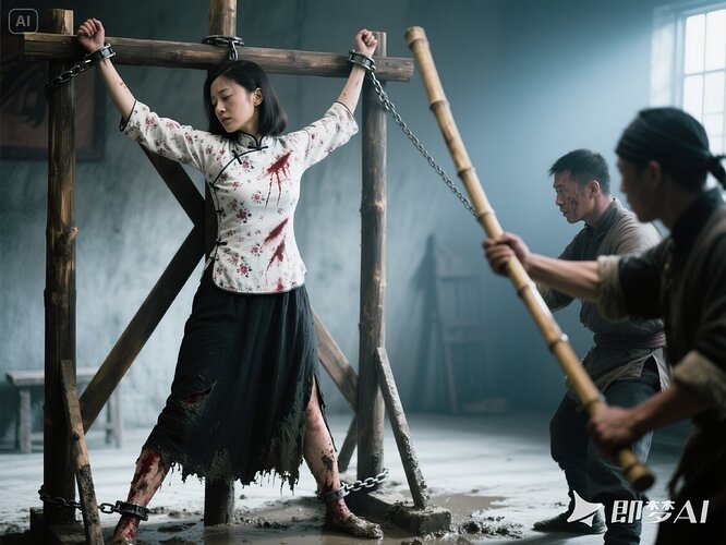 Y绑-竹棍-拷打 (2)
