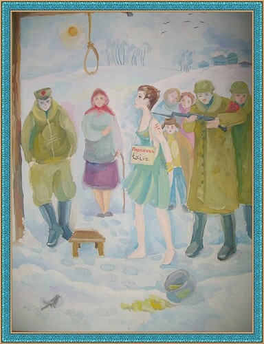 Казнь партизаники (дет.рисунок)