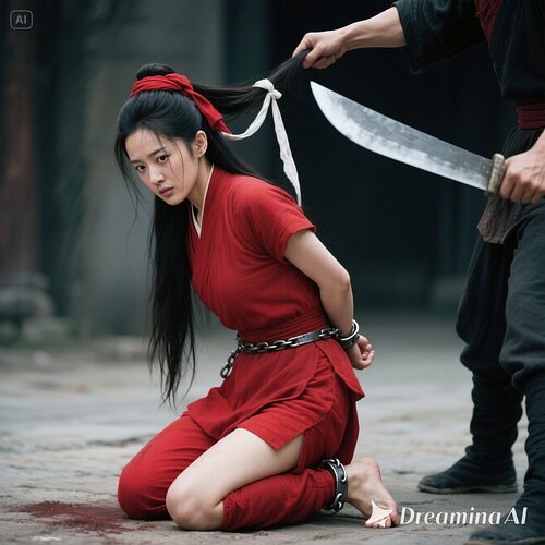 dreamina-2025-07-31-4141-生成一幅写实摄影图片(古装电视剧效果）：窦娥，女主角，30岁， 但是身材依然苗条...