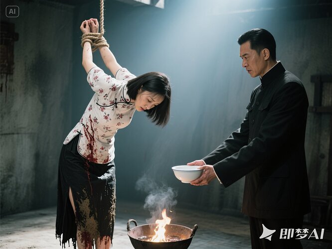 反剪-火烤-端来一碗水-劝说