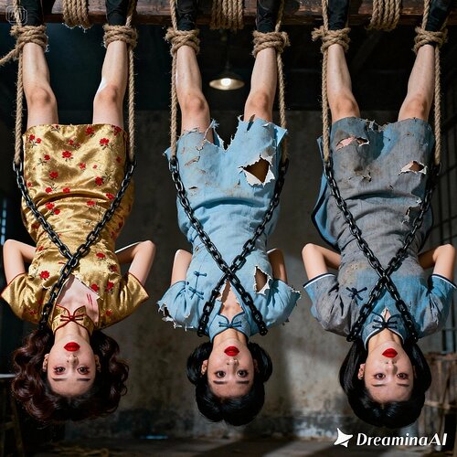 dreamina-2025-10-27-1367-change the pose of the 3 women to their ...