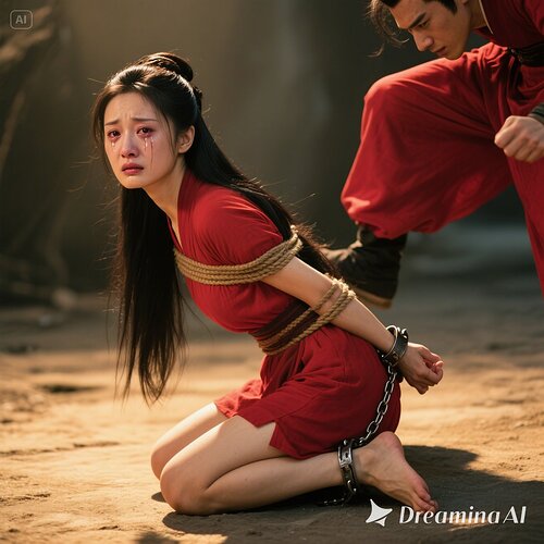 dreamina-2025-07-31-5476-生成一幅写实摄影图片(古装电视剧效果）：侧面像：窦娥，女主角，30岁， 但是身材...