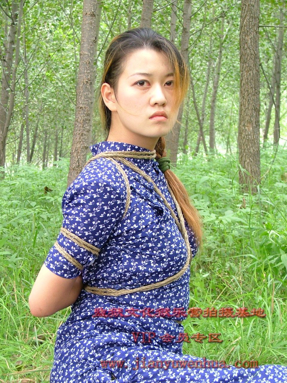 丹丹兰花旗袍002